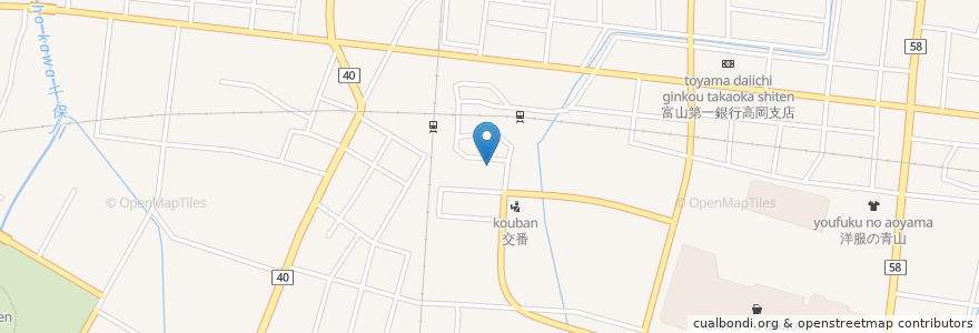 Mapa de ubicacion de トヨタレンタカー en Giappone, Prefettura Di Toyama, 高岡市.
