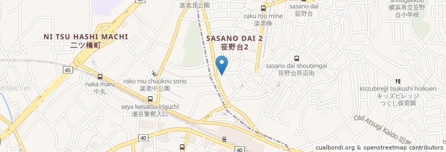 Mapa de ubicacion de 三井のリパーク en اليابان, كاناغاوا, 横浜市, 旭区.
