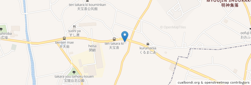 Mapa de ubicacion de Cosmo en Jepun, 茨城県, つくば市.