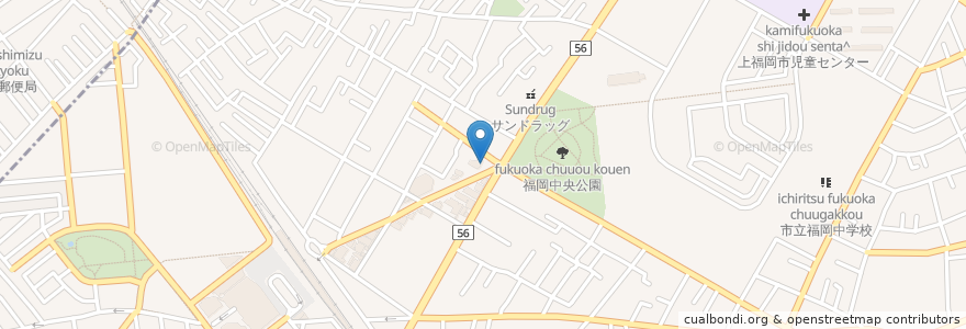 Mapa de ubicacion de オリーブ薬局2号店 en 日本, 埼玉县, 富士見野市.