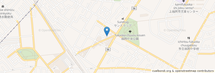 Mapa de ubicacion de オリーブ薬局 en Japan, Saitama Prefecture, Fujimino.