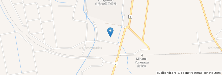 Mapa de ubicacion de 常安寺 en Japon, Préfecture De Yamagata, 米沢市.