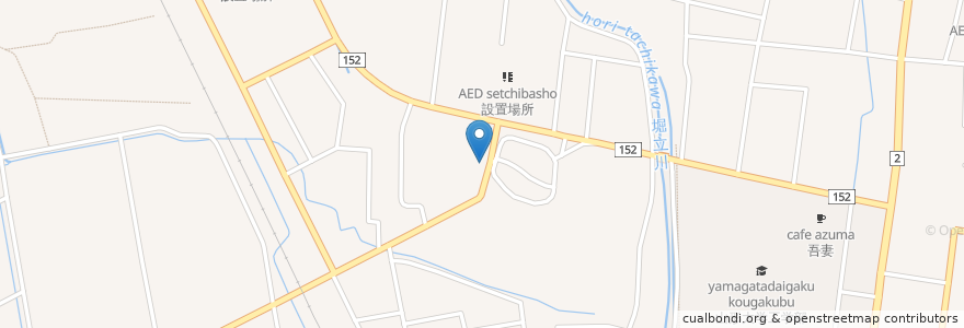 Mapa de ubicacion de りんせんじ歯科 en 日本, 山形県, 米沢市.