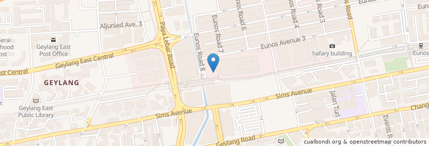 Mapa de ubicacion de Long John Silver's en Singapur, Southeast.
