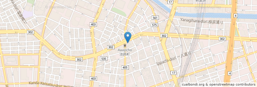 Mapa de ubicacion de 淡路町眼科 en Japonya, 東京都, 千代田区.