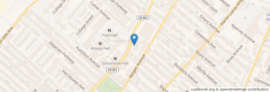 Mapa de ubicacion de A Harry Moore School en 미국, 뉴저지, Hudson County, Jersey City.