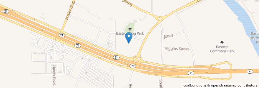 Mapa de ubicacion de Ortho 360 Orthodontics: Bastrop Office en Stati Uniti D'America, Texas, Bastrop County, Bastrop.
