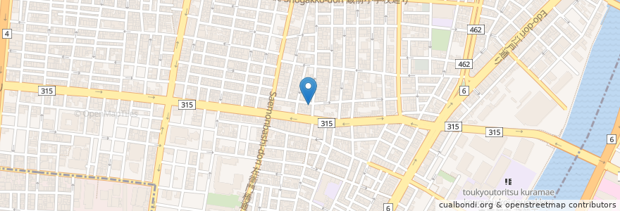 Mapa de ubicacion de 鬼久保歯科医院 en Giappone, Tokyo, 台東区.