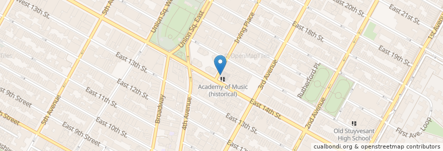 Mapa de ubicacion de Apple Bank en États-Unis D'Amérique, New York, New York, New York County, Manhattan, Manhattan Community Board 6.