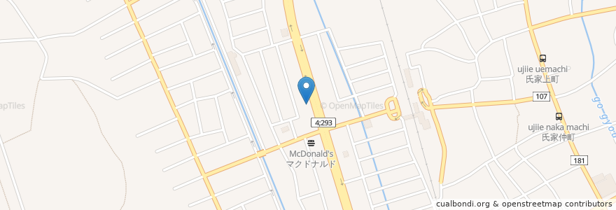 Mapa de ubicacion de ほっともっと en Japonya, 栃木県, さくら市.