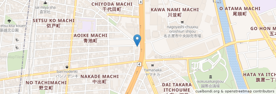 Mapa de ubicacion de 長浜ラーメン 一番軒 en Japonya, 愛知県, 名古屋市, 熱田区.