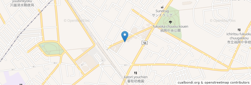 Mapa de ubicacion de 山田こどもクリニック en 日本, 埼玉県, ふじみ野市.
