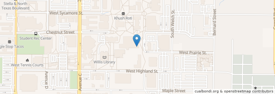 Mapa de ubicacion de Which Wich? en 미국, 텍사스, Denton County, Denton.