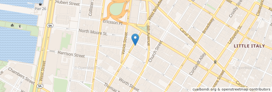 Mapa de ubicacion de Cafe Clementine en Estados Unidos Da América, Nova Iorque, New York, New York County, Manhattan.