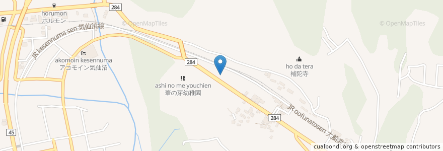 Mapa de ubicacion de 菅野歯科医院 en 日本, 宮城県, 気仙沼市.