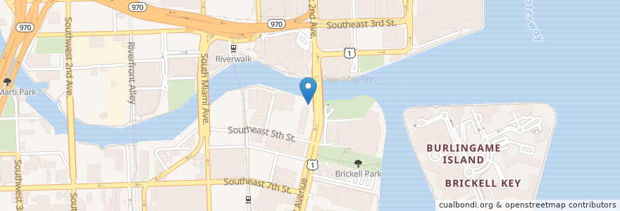 Mapa de ubicacion de The Capital Grille en United States, Florida, Miami-Dade County, Miami.
