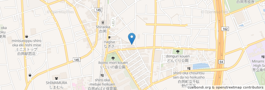 Mapa de ubicacion de 青空歯科クリニック en 日本, 埼玉县, 白岡市.