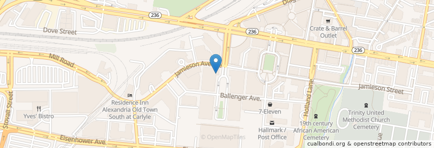 Mapa de ubicacion de Einstein Bros. Bagels en Stati Uniti D'America, Virginia, Alexandria.