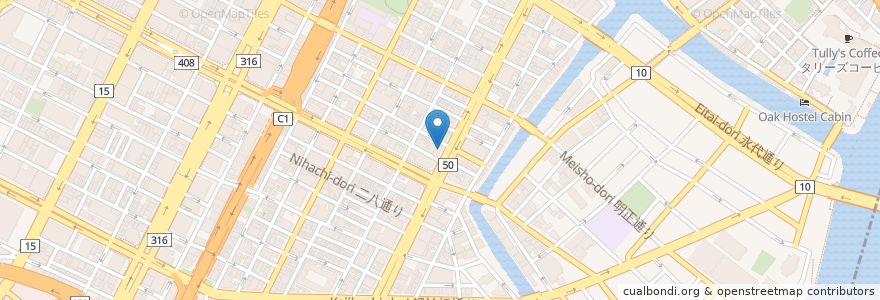 Mapa de ubicacion de 吉野家 en Japón, Tokio, Chuo.