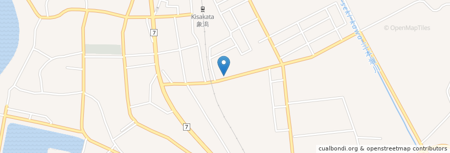 Mapa de ubicacion de 池田薬局 きさかた店 en Japonya, 秋田県, にかほ市.