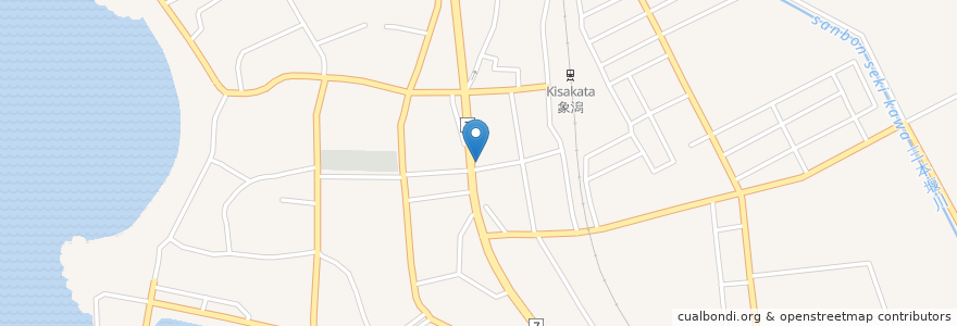 Mapa de ubicacion de ねむの木調剤薬局 en Jepun, 秋田県, にかほ市.