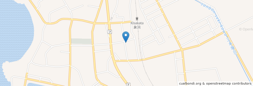 Mapa de ubicacion de 新よし en Jepun, 秋田県, にかほ市.