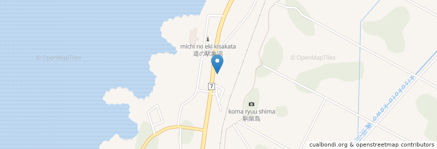 Mapa de ubicacion de ガスト 象潟店 en 日本, 秋田県, にかほ市.