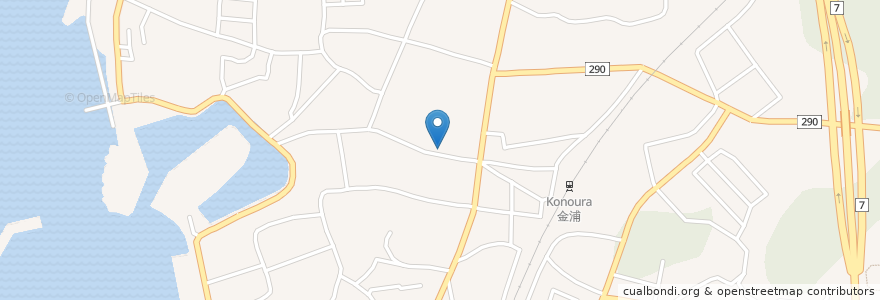 Mapa de ubicacion de 斎藤歯科医院 en Japão, 秋田県, にかほ市.