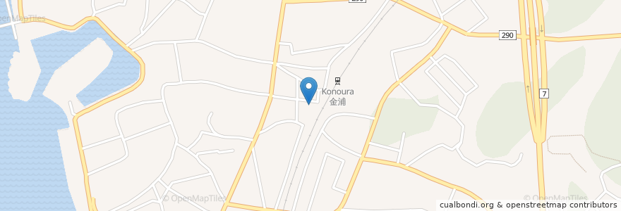 Mapa de ubicacion de さとう歯科クリニック en 日本, 秋田県, にかほ市.
