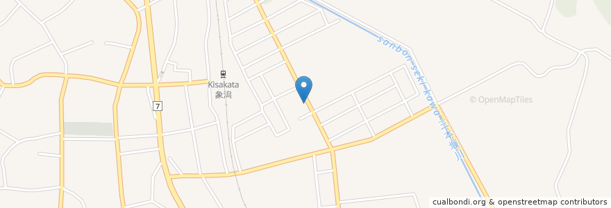 Mapa de ubicacion de すし海道 象潟店 en 日本, 秋田県, にかほ市.