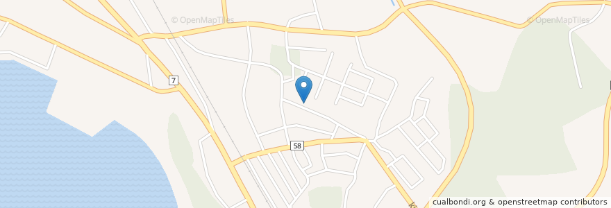 Mapa de ubicacion de さくら調剤薬局 en 일본, 아키타현, にかほ市.
