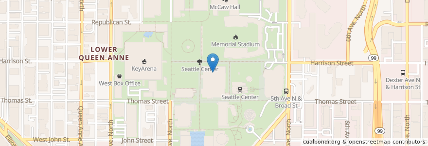 Mapa de ubicacion de The Bubble Tea Shop en Verenigde Staten, Washington, King County, Seattle.