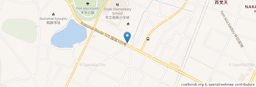 Mapa de ubicacion de 味の三平 en Япония, Акита, 由利本荘市.