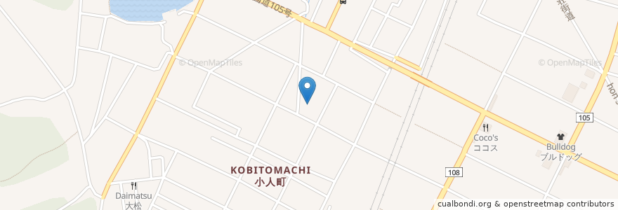 Mapa de ubicacion de 風の子保育園 en Giappone, Prefettura Di Akita, 由利本荘市.
