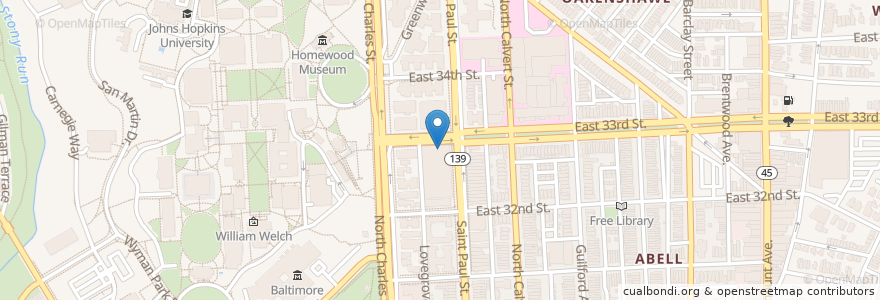 Mapa de ubicacion de Peko Peko Ramen en United States, Maryland, Baltimore.