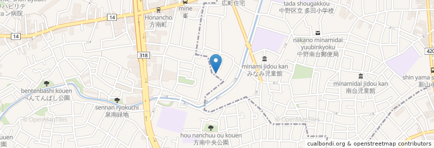 Mapa de ubicacion de クラレチアン宣教会 en Япония, Токио, Сугинами.