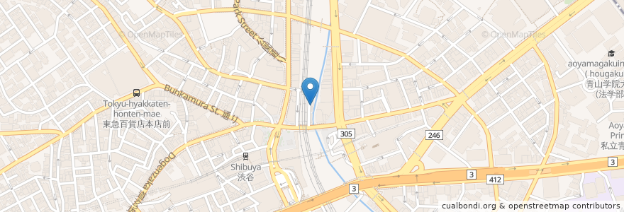Mapa de ubicacion de のんべい横丁 en ژاپن, 東京都, 渋谷区.