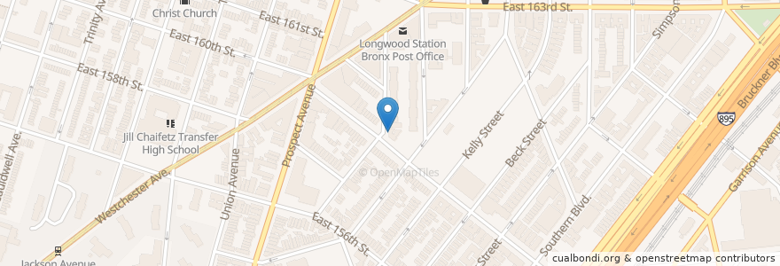 Mapa de ubicacion de Masjid Salam en 미국, 뉴욕, New York, Bronx County, The Bronx.
