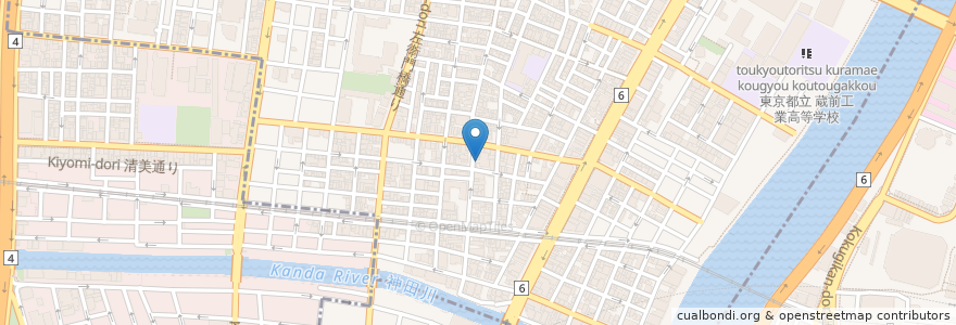 Mapa de ubicacion de Pizzeria Buono Buono en Japão, Tóquio, 台東区.