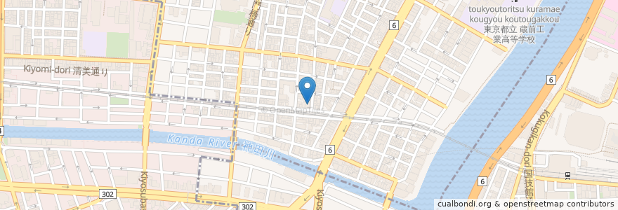 Mapa de ubicacion de 山海料理 みちのく en 日本, 東京都, 台東区.