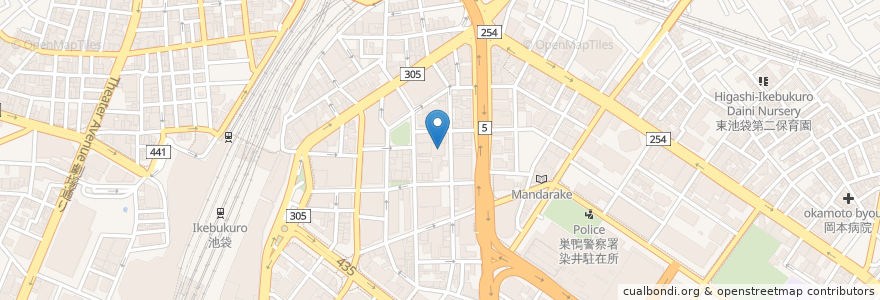 Mapa de ubicacion de 大原情報ビジネス専門学校 en Japão, Tóquio, 豊島区.