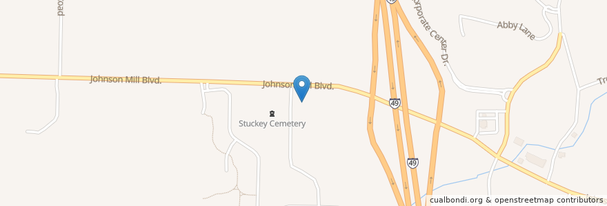 Mapa de ubicacion de Collier Drug en 미국, 아칸소, Washington County, Johnson.