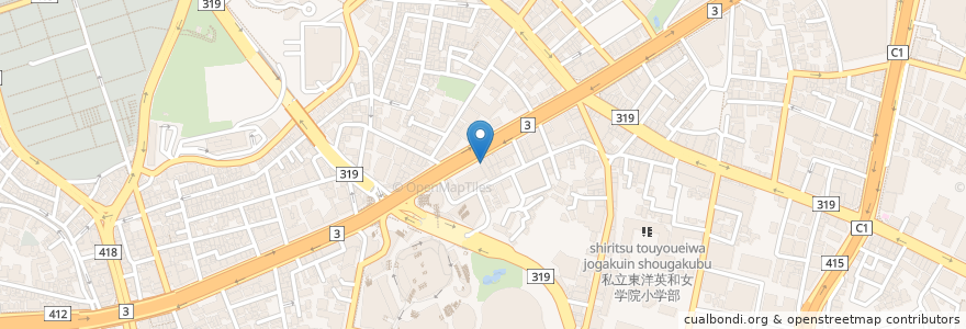 Mapa de ubicacion de シェイクシャック en 日本, 東京都, 港区.