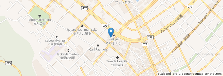 Mapa de ubicacion de パザールバザール en 日本, 北海道, 渡岛综合振兴局, 函館市.