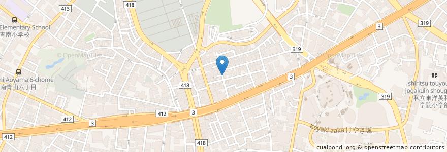 Mapa de ubicacion de Takumi en Japonya, 東京都, 港区.