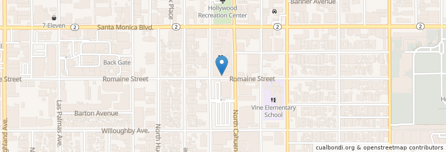 Mapa de ubicacion de Television Center Inc. en États-Unis D'Amérique, Californie, Los Angeles County, Los Angeles.