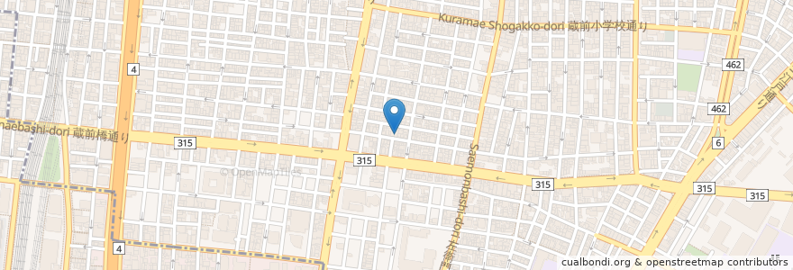 Mapa de ubicacion de 鳥越薬局 en Japonya, 東京都, 台東区.