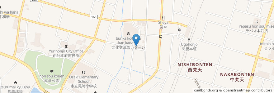 Mapa de ubicacion de 純喫茶 吟遊詩人 en 일본, 아키타현, 由利本荘市.