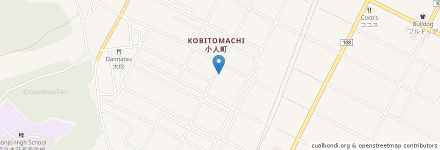 Mapa de ubicacion de いろは寿司 en اليابان, أكيتا, 由利本荘市.