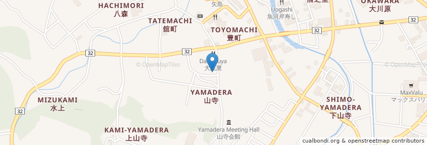 Mapa de ubicacion de 辰巳寿司 en Japan, Präfektur Akita, 由利本荘市.